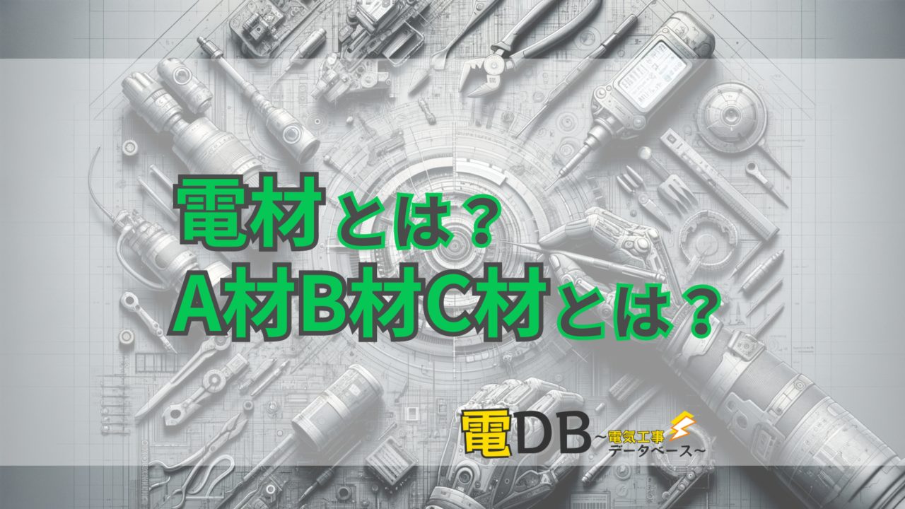 電材とは?A材B材C材とは? – 電DB〜電気工事データベース〜