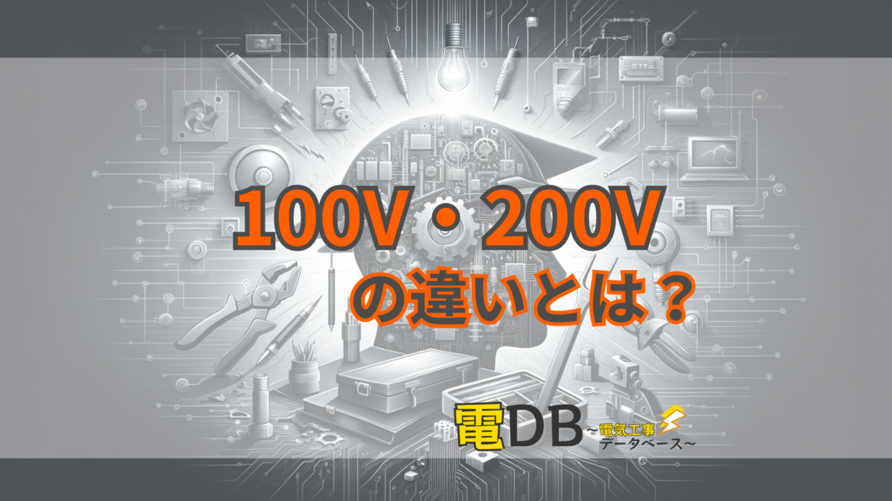 【5分でわかる】100Vと200Vの違いとは？